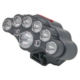 Lanterna Cap SH-T09, cu 9 LED-uri, Lumina Alb, Ideala Pentru Camping Ciclism Pescuit Alergat