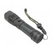 Lanterna LED tactica din aluminiu, distanta 200-300m, zoom telescopic, acumulator, incarcare USB, negru