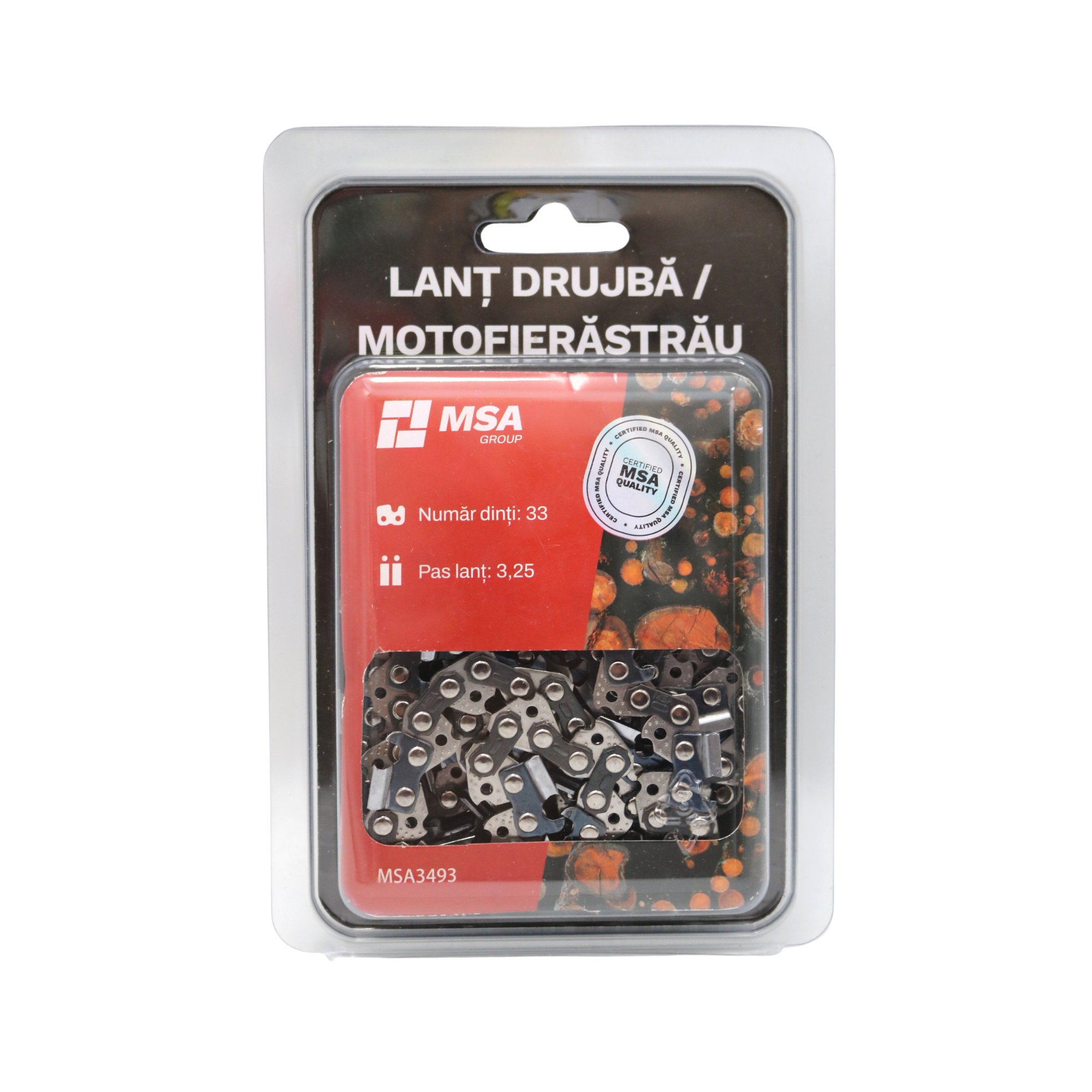 Lanț drujbă / motofierăstrău MSA, 33 dinți, pas 3.25 – MSA3493