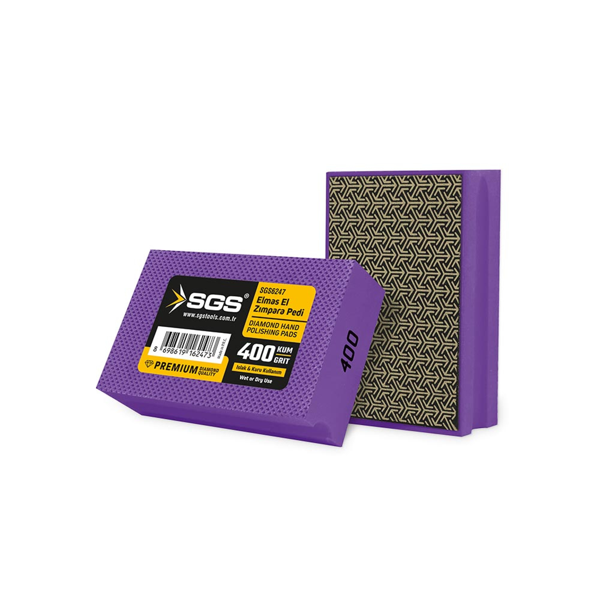 Burete abraziv diamantat pentru șlefuire manuală P400 – SGS