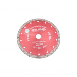 Disc diamantat turbo, placi ceramic, taiere umeda si uscata 180x1.6x22.2mm, Speed 8.600Rpm