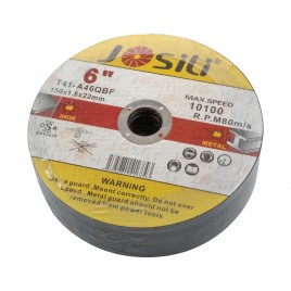 Disc abraziv pentru debitat metale sau inox, 150x1.6x22mm, JOSILI
